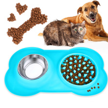 Amazon best selling Slow Feeder Dog Bowls Silicone 3 in 1  Water Bowl pet bowls & feeders